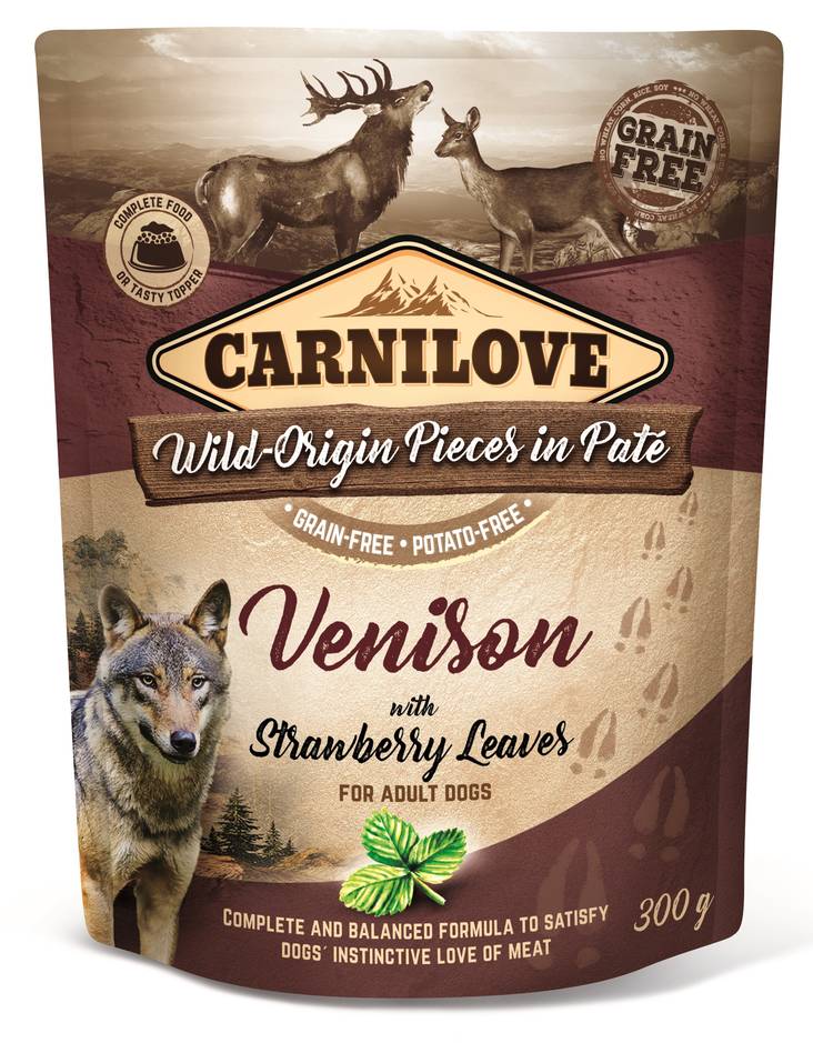 Peura Kalkkuna Mansikka 300g pss Carnilove Dog - Koiran säilykkeet aikuisille koirille - 031676 - 2