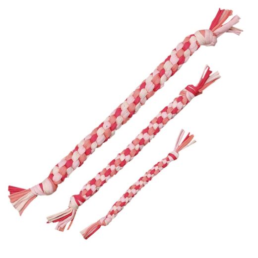 Vetolelu Taavi puna - valkoinen FinNero - Koiran keppi-, rengas- ja noutolelut - 036086 - 1