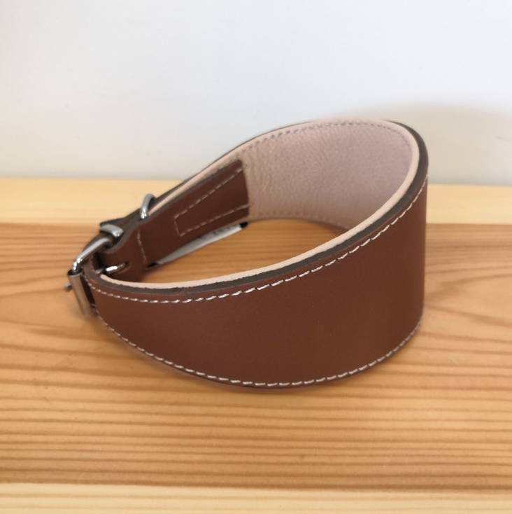 Vinttikoirapanta nahkaa 40cm konjakki Onega - Koiran solkipannat - 027746 - 1