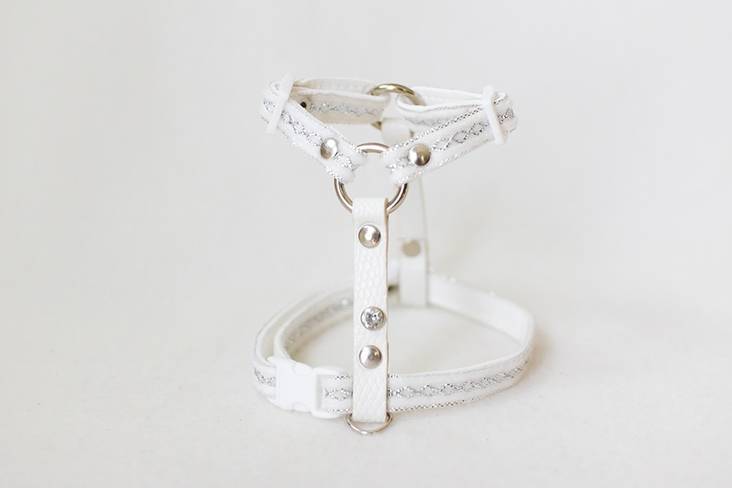 Y-valjas Mini valko-hopea Lavellas - Pieneläinten ulkoilu ja kuljetus - 029536 - 1