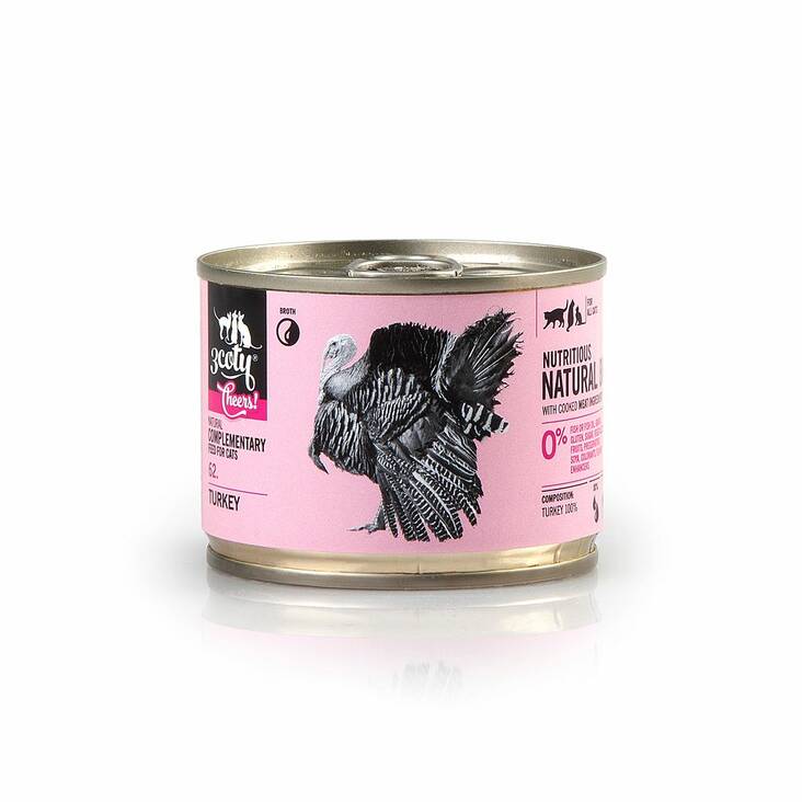 Kalkkunaliemi Cheers! 062. 3coty - Aikuisten kissojen säilykkeet - 039426 - 1