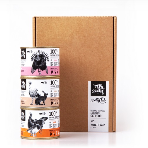 Multipack Adult 72D 6x180g 3coty - Aikuisten kissojen säilykkeet - 039436 - 1