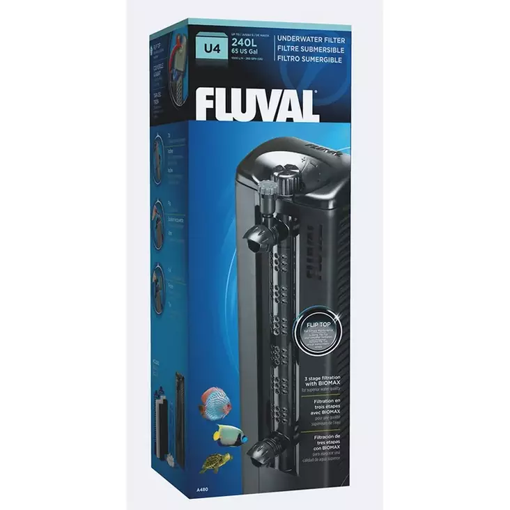 Sisäsuodatin U4 1000/h >240l Fluval - Akvaarion tarvikkeet ja hiekat - 043976 - 1