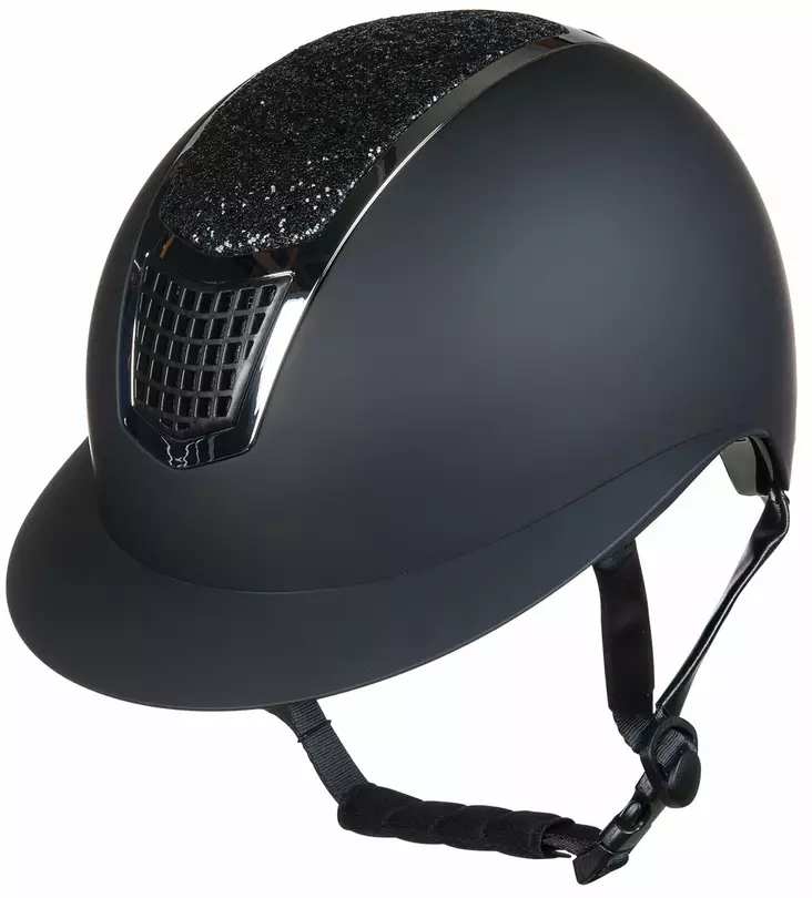 Ratsastuskypärä Glamour Shield M 55-57 black - silver HKM-sports - Ratsastuskypärät - 056816 - 1