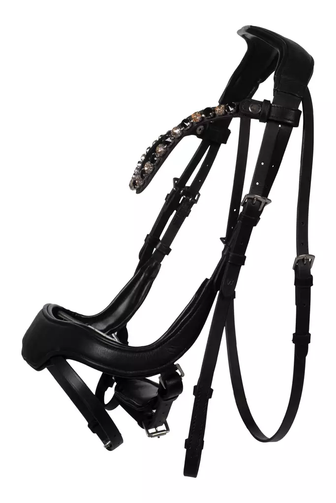 Suitset Mila anatomic musta HKM-sports - Ratsuhevosen suitset ja turpahihnat - 056866 - 1