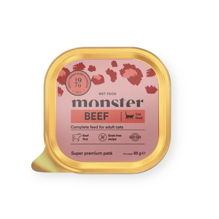 Adult Beef (nauta) pate 85g monster cat - Aikuisten kissojen säilykkeet - 059876 - 1