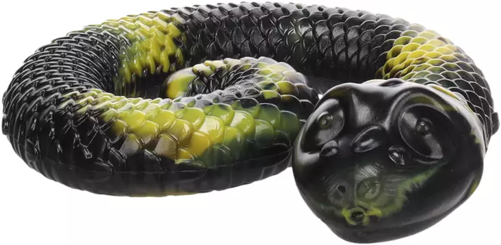 Aktivointikäärme Sneaky Snake 17cm musta-keltainen Flamingo - Koiran aktivointilelut - 055586 - 1