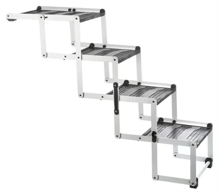 Alumiiniportaat 4 askelmaa max 75kg Trixie - Koiran autoilutarvikkeet - 057746 - 1