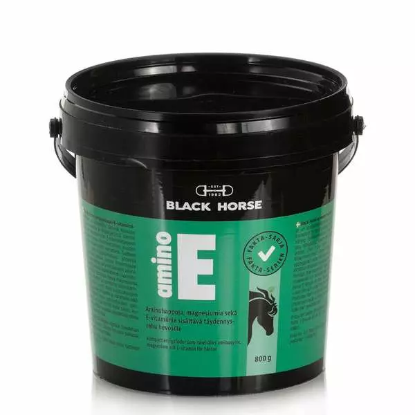 Amino E 800g jauhe Black Horse - Hevosen kivennäiset ja vitamiinit - 000966 - 2