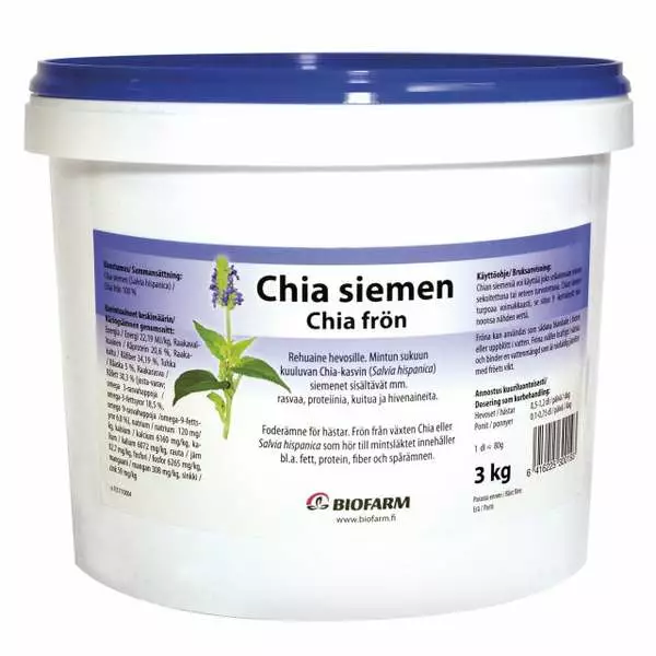 Chia-siemen kokonainen Black Horse - Lisäravinteet kaviot ja karvapeite - 000876 - 2