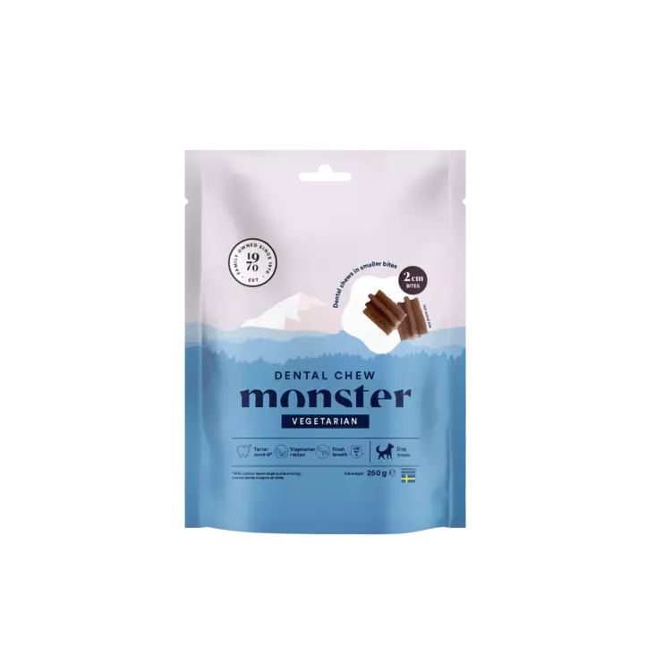 Dental Bites Vegetarian 250g monster - Koirien funktionaaliset makupalat - 050496 - 1