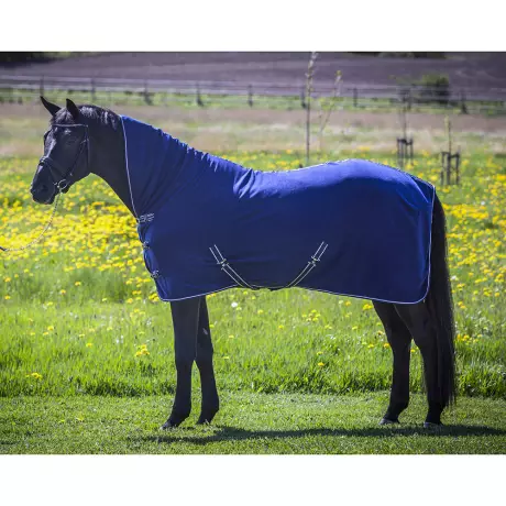 Fleeceloimi STAY COMBO highneck sininen Hansbo Sport - Hevosen kuivatusloimet - 001836 - 1