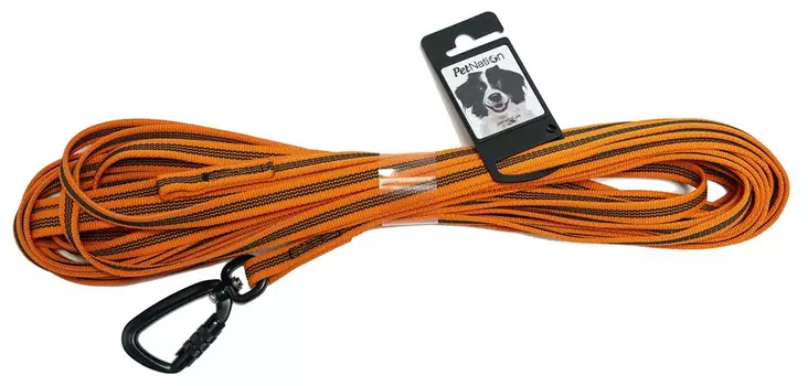 Grippiliina Safe 10mx13mm twist-lukolla oranssi Pet Nation - Jälki-, koulutusliinat, kapulat - 054676 - 6