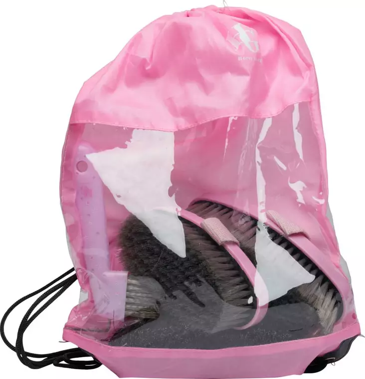 Harjasetti Cutie 5 osaa pinkki repussa HorseGuard - Hevosen harjat, suat ja letitys - 048016 - 1