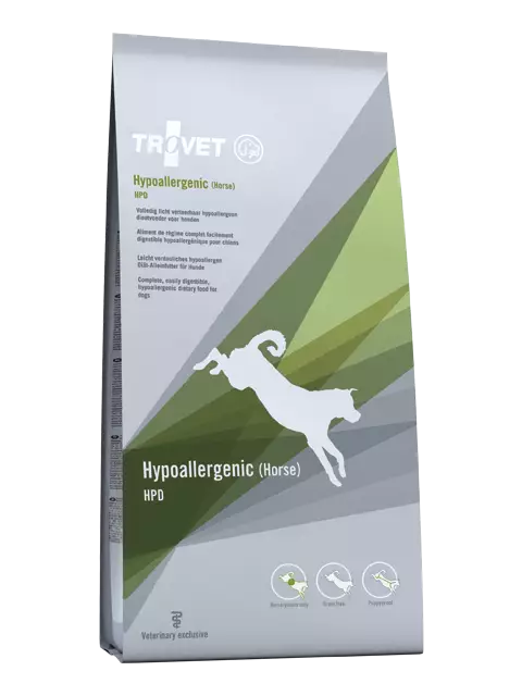 Hevonen Hypoallergenic 3kg HPD Trovet - Koiran kuivaruoat aikuisille koirille - 051426 - 1