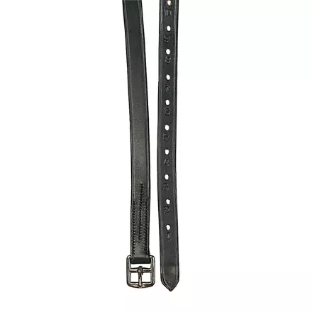 Jalustinhihnat Junior 20mmx130cm nahkaa mustat Hansbo Sport - Jalustimet ja -jalustinhihnat  - 009736 - 1