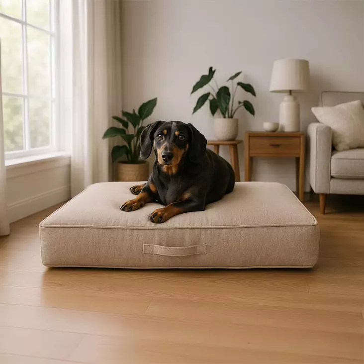 Jousipatja ortopedinen Duratex XL 120x80x14cm beige Duvo+ - Koiran patjat - 054266 - 1