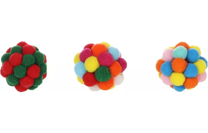 Kangaspallo Orela helinällä 5cm värimix Flamingo - Kissan pallot - 055456 - 1