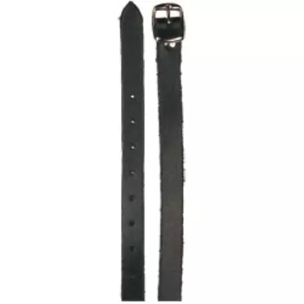 Kannusremmit nahkaa hopeiset soljet musta Hansbo Sport - Ratsastajan kannukset ja tarvikkeet - 007976 - 1