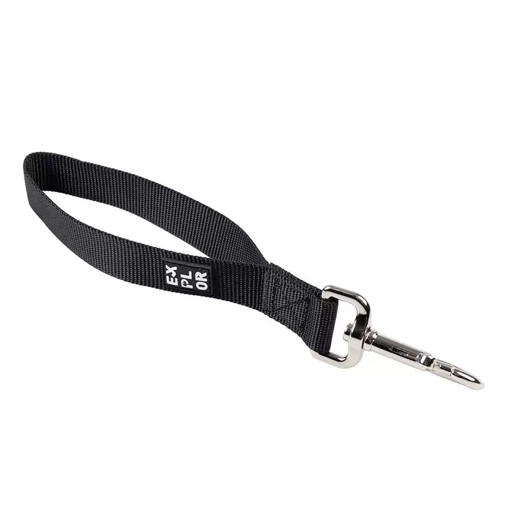Käsilenkkitalutin Explor short 30cm/25mm musta Duvo+ - Koiran talutin käsilenkit - 055786 - 1
