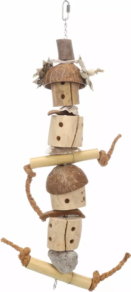 Linnunlelu Suva 55cm ruskea Flamingo - Lemmikkilintujen lelut ja puuhasteltavat - 055576 - 1