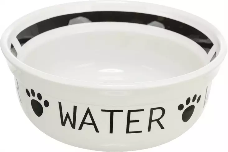 Keramiikkakuppi WATER 0,25L musta-valkoinen Trixie - Koiran keramiikkakupit - 048206 - 1