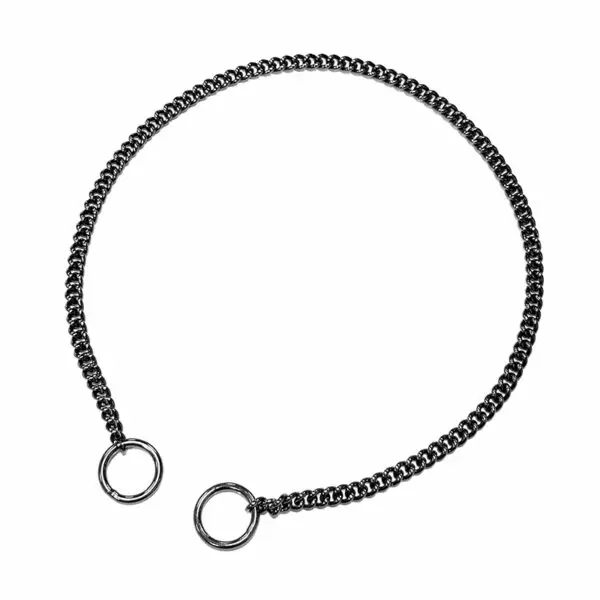 Ketjupanta kokokiristävä 1,6mm/eri kokoja antrasiitti ONEGA - Koiran ketjupannat - 050066 - 1