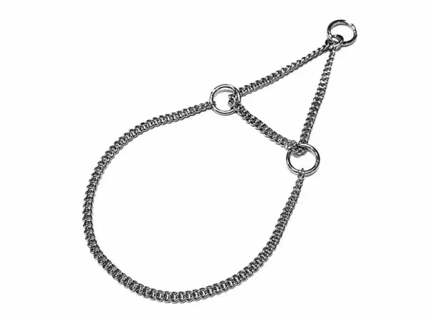 Ketjupanta puolikiristävä 1,2mm/25cm kromi ONEGA - Koiran ketjupannat - 050076 - 1