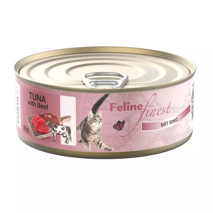 Adult Tonnikala Nauta 85g hyytelö Feline Finest Porta21 - Aikuisten kissojen säilykkeet - 046856 - 1