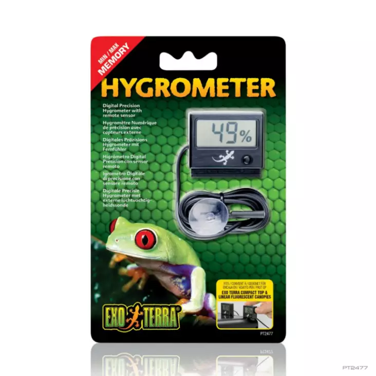 Kosteusmittari Hygrometer Digital Exoterra - Terraarion tarvikkeet ja kuivikkeet - 044716 - 1