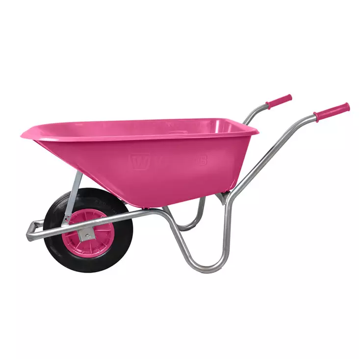 Kottikärry muovia 100L roosa Willab - Kottikärryt ja apuvaunut - 050356 - 1