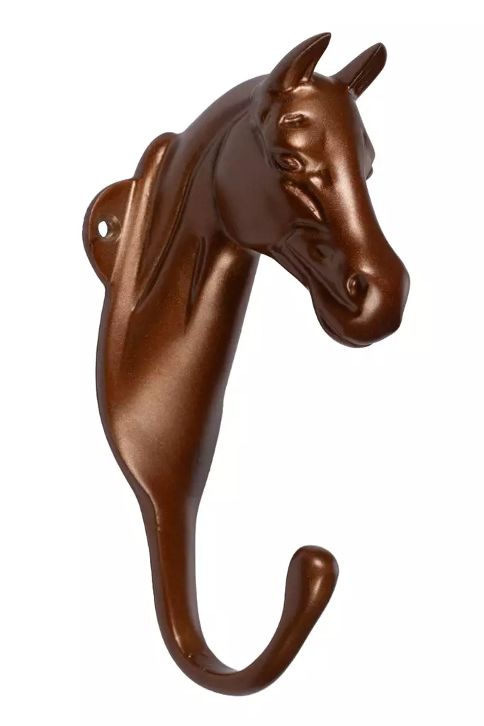 Koukkunaulakko Hevosen pää ruusukulta HKM-sports - Hevosen hoitovälineiden säilytys - 055776 - 1