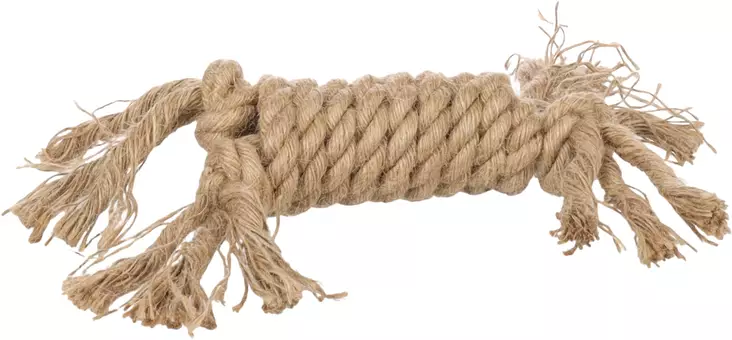 Köysilelu 100% hamppua 4xsolmu 27cm Flamingo - Koiran köysilelut - 048226 - 1