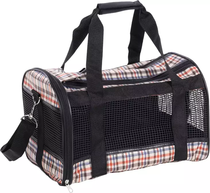 Kuljetuskassi Mayfair L 50x27x31cm ruudullinen - Koiran pyöräkorit ja kantokassit - 010566 - 2