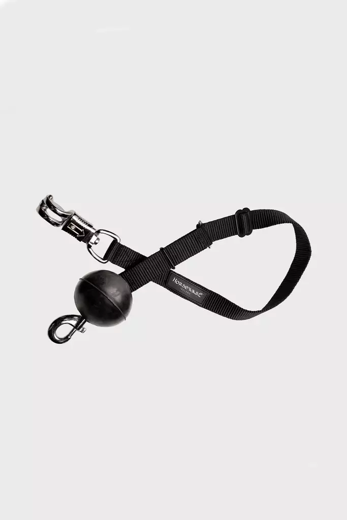 Kytkentänaru kumipallolla ja tarralla Quiet Drop Safety musta Horseware - Hevosen kuljetus ja matkustaminen - 058006 - 1