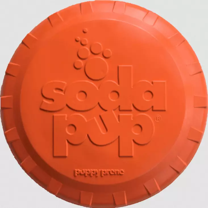 Kumifrisbee Bottle Top oranssi SodaPup - Koiran pallot ja heittolelut - 052486 - 1