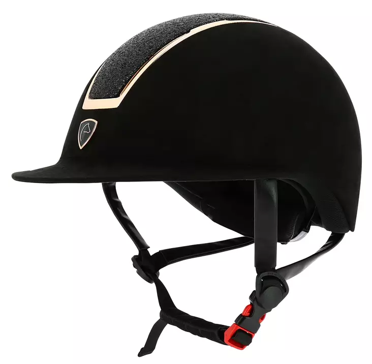 Kypärä Glint Lame 55-57 musta-golden pink Equitheme - Ratsastuskypärät - 053176 - 1