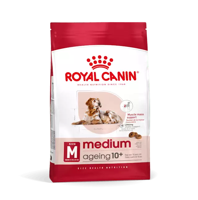 Ageing 10+ MEDIUM 15kg Royal Canin - Koiran kuivaruoat ikääntyville koirille - 001126 - 2