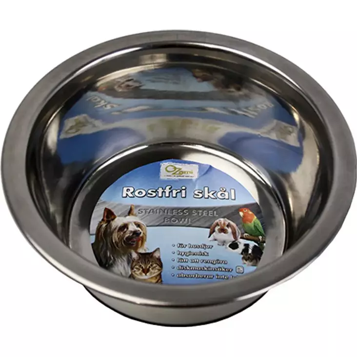 Metallikuppi Anti-slip suoralla reunalla OZami - Koiran metallikupit ja telineet - 055686 - 1