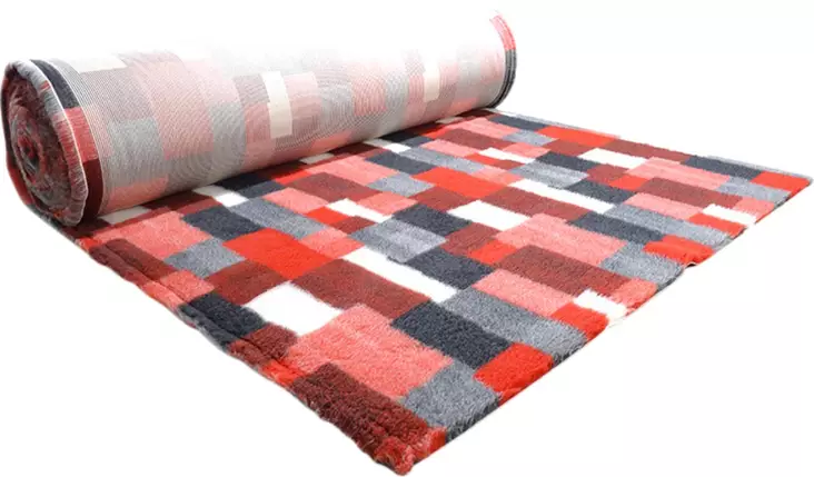Companion ProFleece makuualusta 100x75cm Patchwork punainen - Koiran alustat ja matot - 056226 - 1