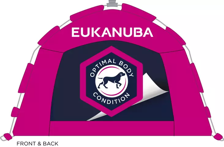 Näyttelyteltta 2x2m pinkki Eukanuba - Koiranäyttely harrastaminen - 057916 - 1