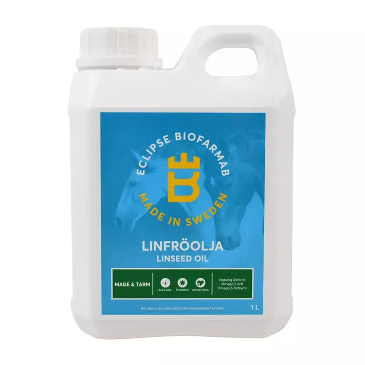 Pellavaöljy kylmäpuristettu Eclipse Biofarmab - Hevosen ravintoöljyt - 003496 - 1