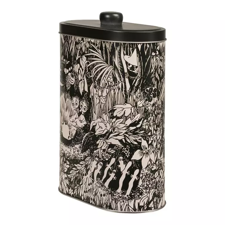 Peltipurkki Rubiini 20cm soikea 2L musta-valkoinen Moomin By Martinex - Koti ja sisustus - 059456 - 1