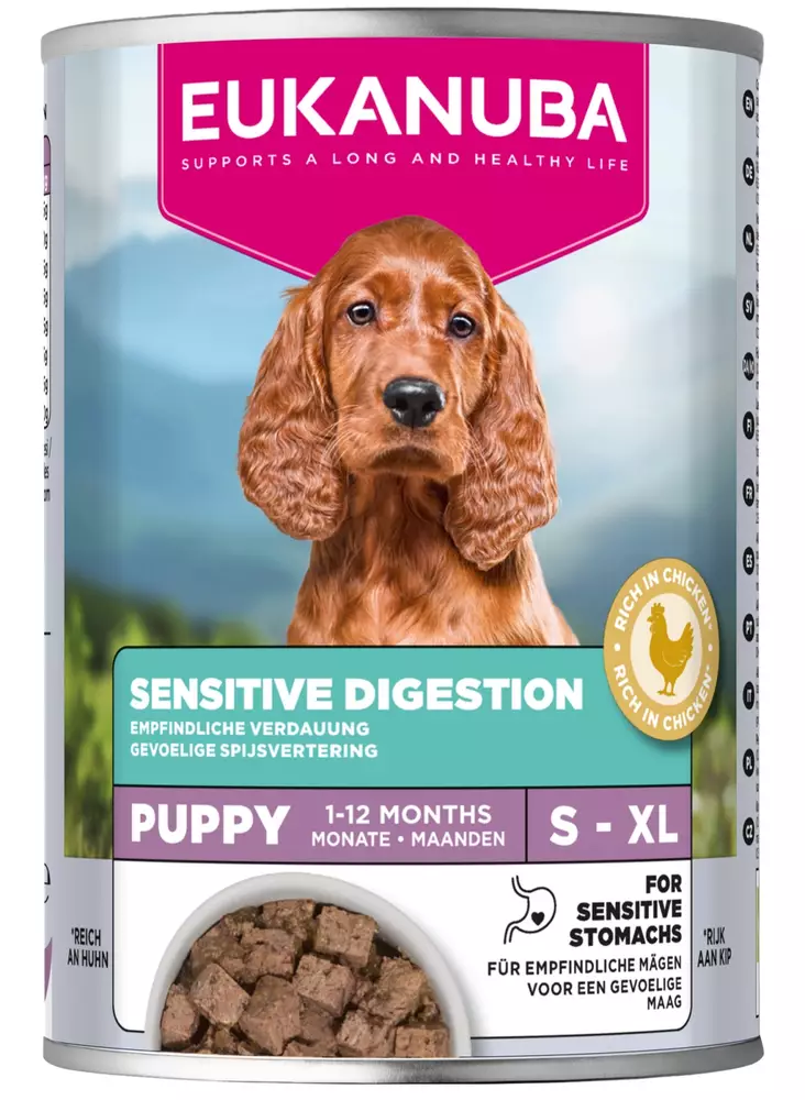 Puppy Kana Sensitive Digestion 400g Special Care Eukanuba - Säilykeet pennuille ja kasvatukseen - 057366 - 1