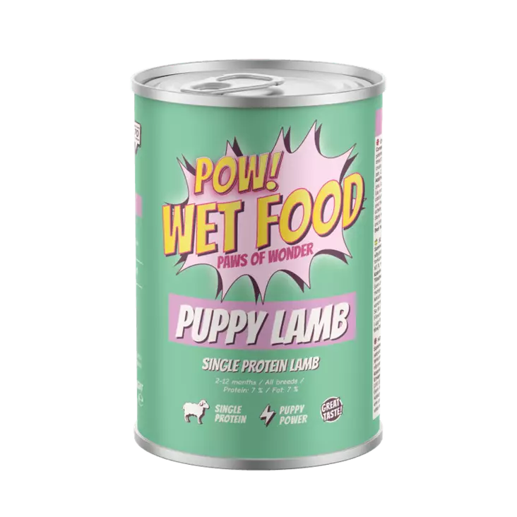 Puppy Lamb 400g säilyke POW! - Säilykeet pennuille ja kasvatukseen - 056876 - 1