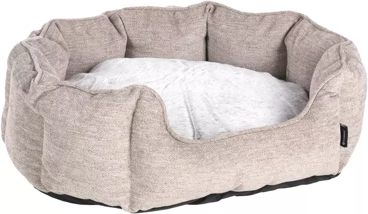 Reunapeti Maylo Octagon 54x45x19cm beige Flamingo - Koiran reunalliset pedit - 057466 - 1