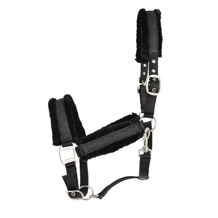 Riimu Ylva glitter musta Hansbo Sport - Hevosen nylonriimut - 047846 - 1