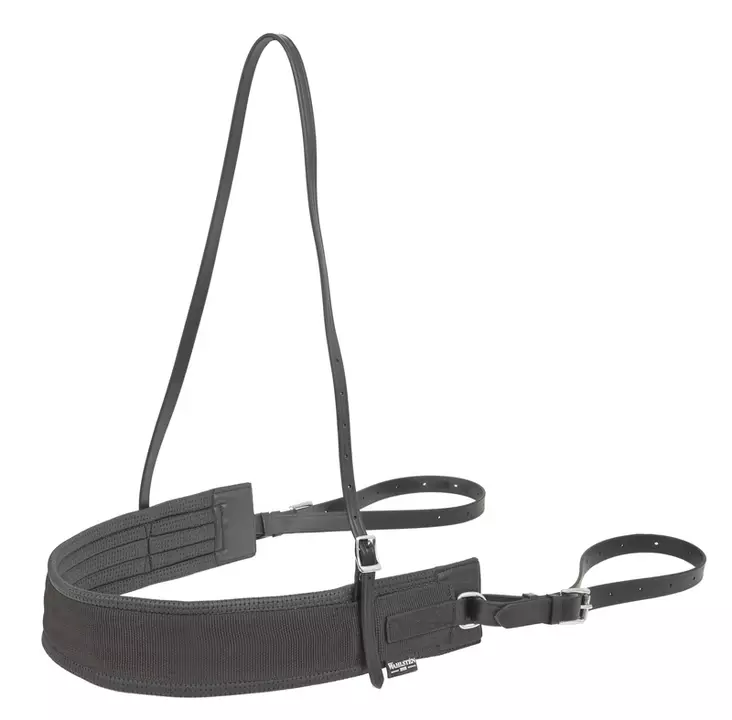 Rintaremmi suora Trainup biothane FULL musta Wahlsten - Ravurin valjaspaketit, silat & silanosat - 054386 - 1