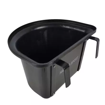 Ruoka-astia 14L ripustimilla musta Hansbo Sport - Hevosen ruokinta-astiat ja ämpärit - 005396 - 1