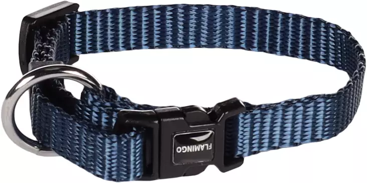 Säädettävä panta pistolukolla Ziggi nylon tummansininen Flamingo - Koiran pika- ja pistolukkopannat - 050716 - 1